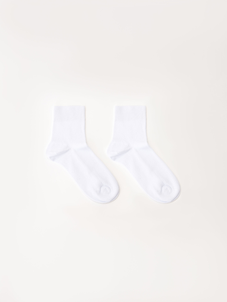 

Короткие носки в рубчик