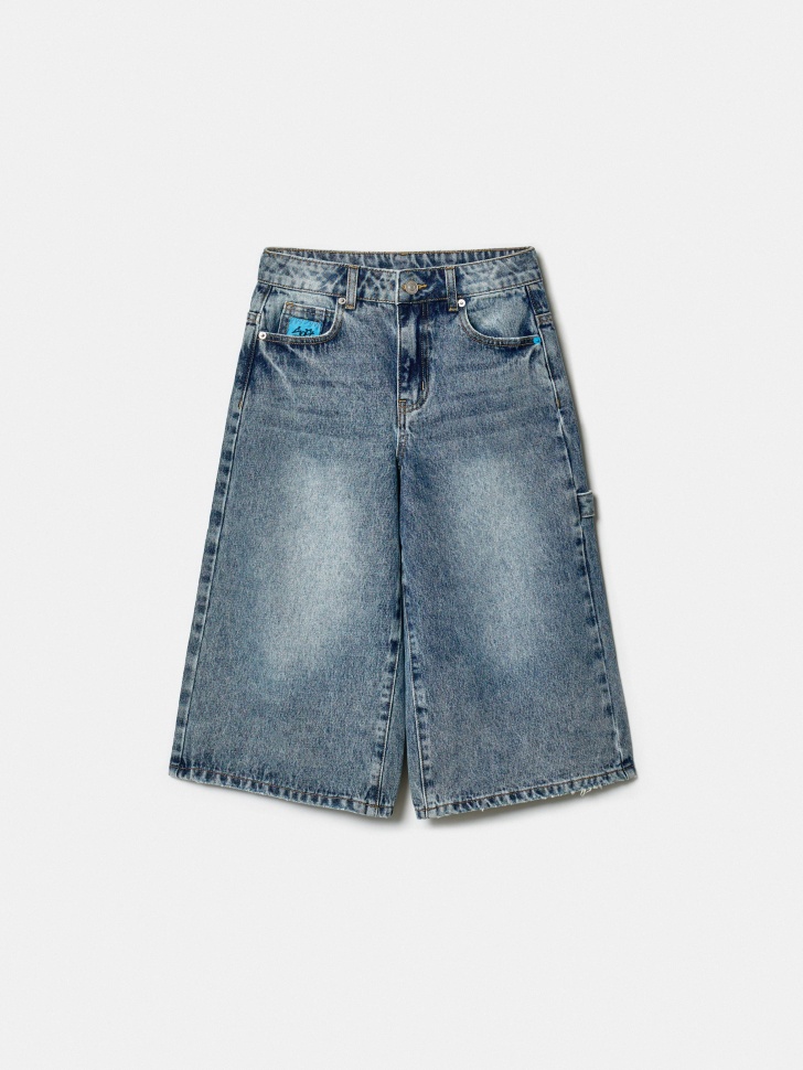 джинсовые шорты-бермуды для мальчиков из россии вид сбоку