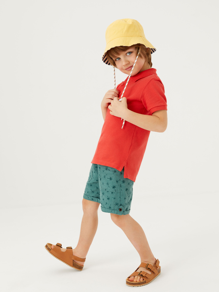 

Хлопковые шорты с принтом для мальчиков, Зеленый