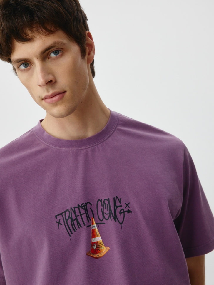 Футболка OVERSIZE FIT с принтом. Фото №6