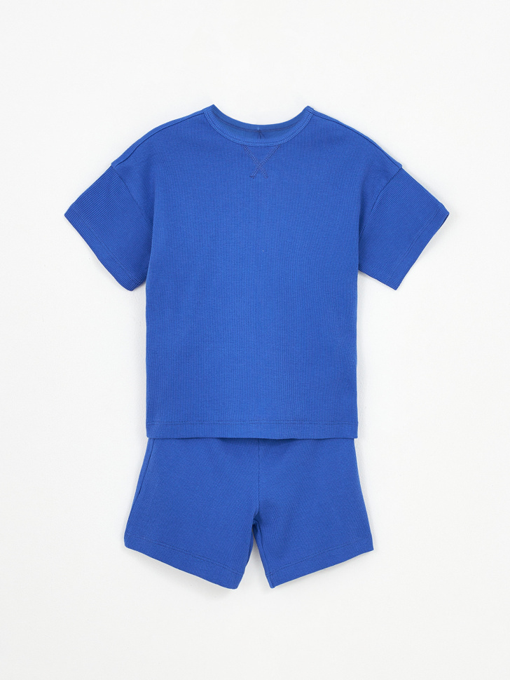 Трикотажная пижама для мальчиков (синий, 92-98)
