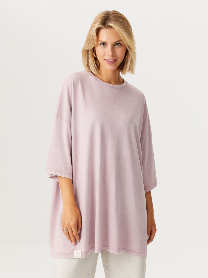 

Оверсайз футболка с эффектом стирки