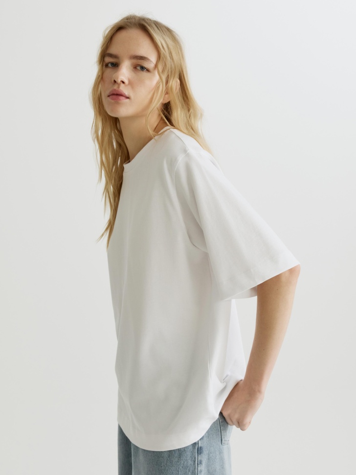базовая футболка alba oversize fit из россии вид сбоку
