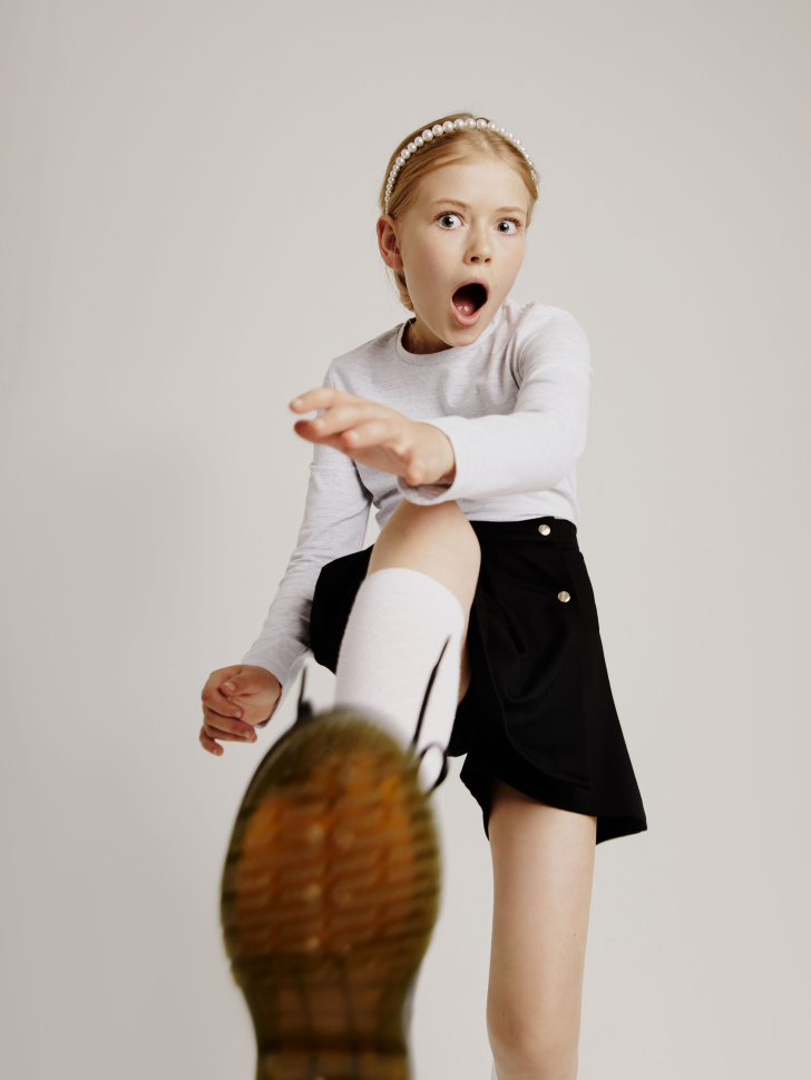 

Юбка-шорты для девочек, Черный