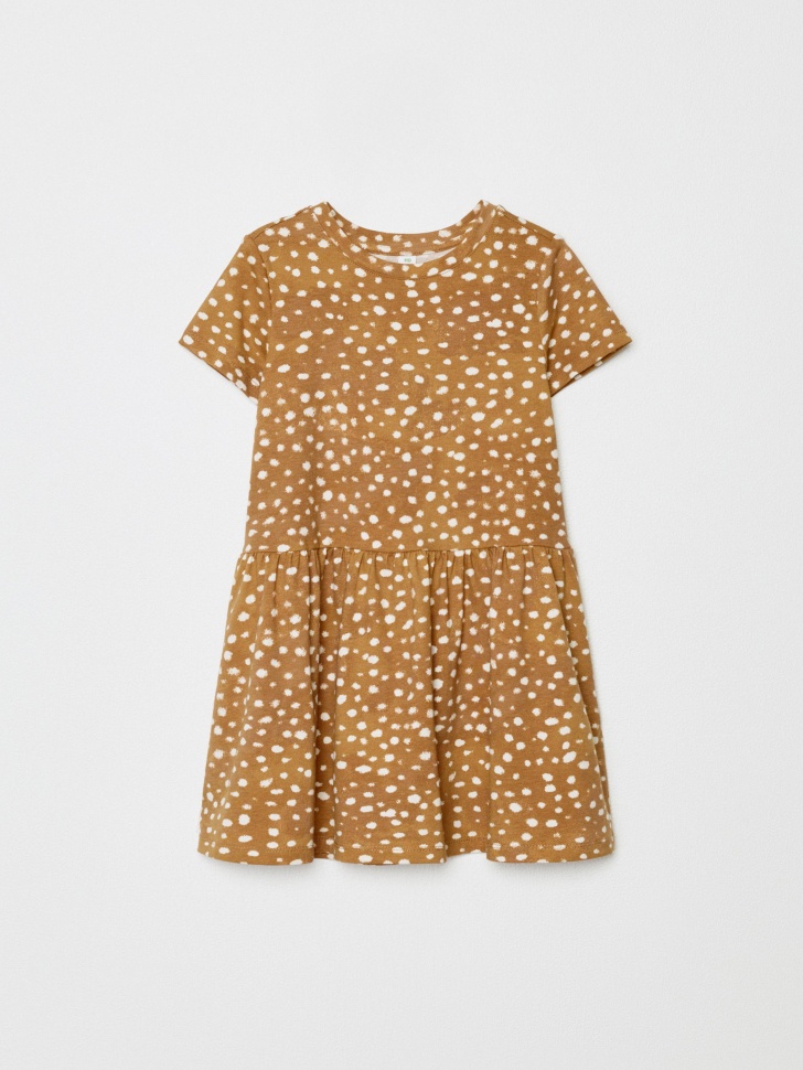 трикотажное платье с принтом для девочек 4610517160621 фотография