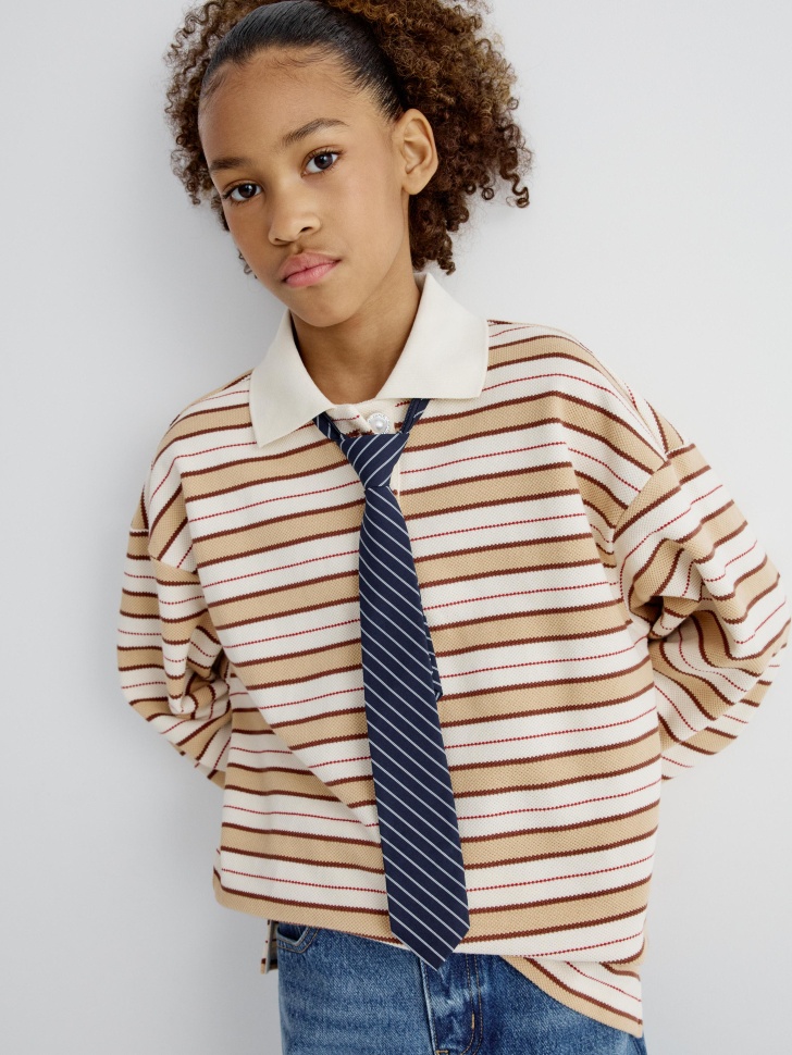 галстук в полоску детский 4610517314949 фотография