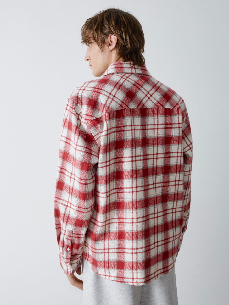 фланелевая рубашка в клетку 4610517085573 в интернет магазине