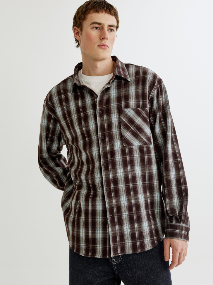 Фланелевая рубашка Sela в клетку, арт. 34662