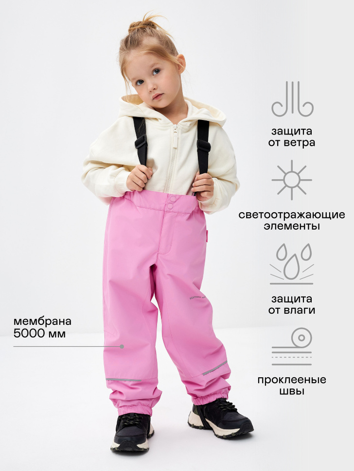 

Брюки на лямках для девочек