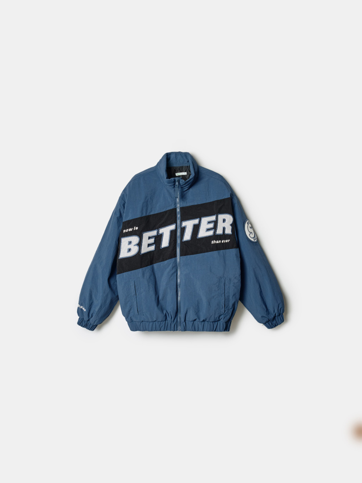 куртка в спортивном стиле для мальчиков из россии вид сбоку