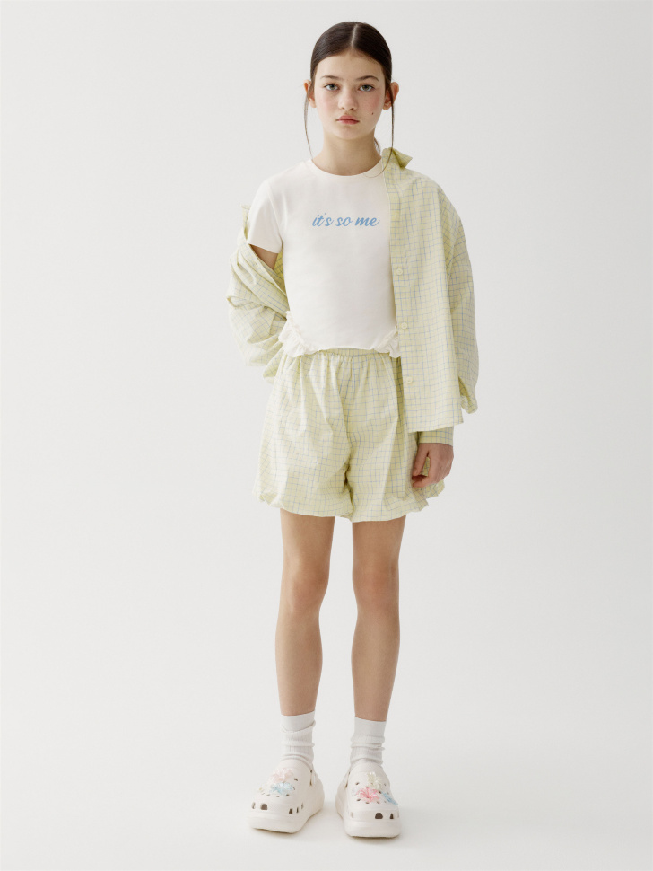 Шорты-баллон Sela для девочек, желтый, арт. 44923