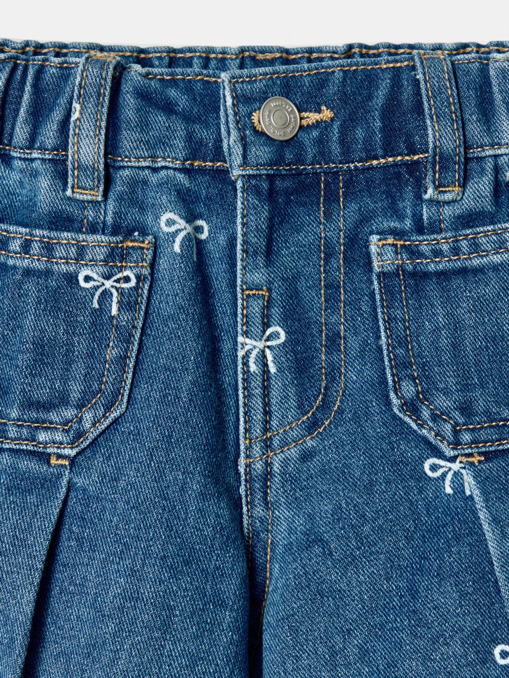 джинсовые шорты в складку для девочек из россии вид сбоку