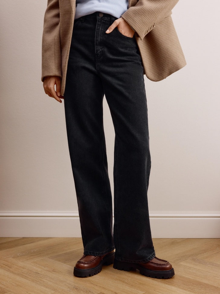 джинсы wide leg от бренда sela вид слева