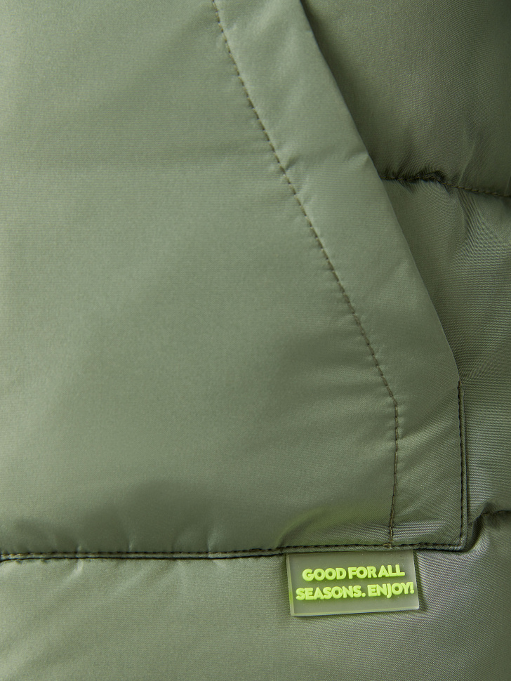 

Жилет с капюшоном для мальчиков, Зеленый