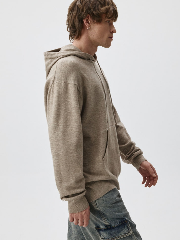 вязаное худи оверсайз 4680704159301 купить с доставкой