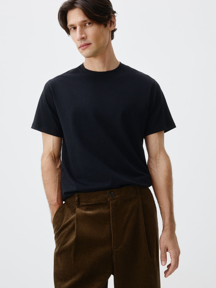 футболка adam slim fit базовая 4610517080301 фотография