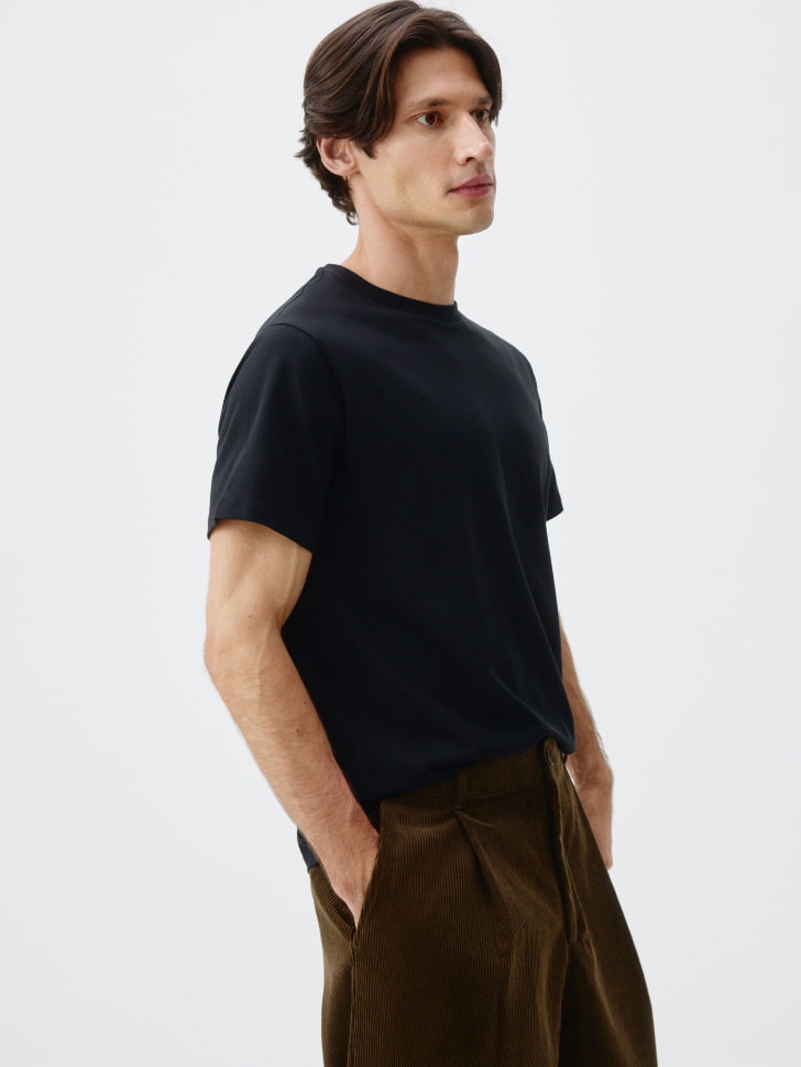 футболка adam slim fit базовая 4610517080301 с промокодом