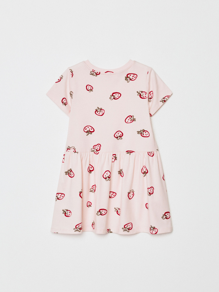 трикотажное платье с принтом для девочек 4610517160478 по акции