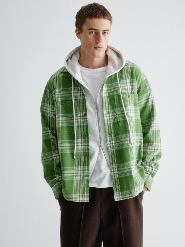 фланелевая рубашка в клетку 4610517085412 фотография