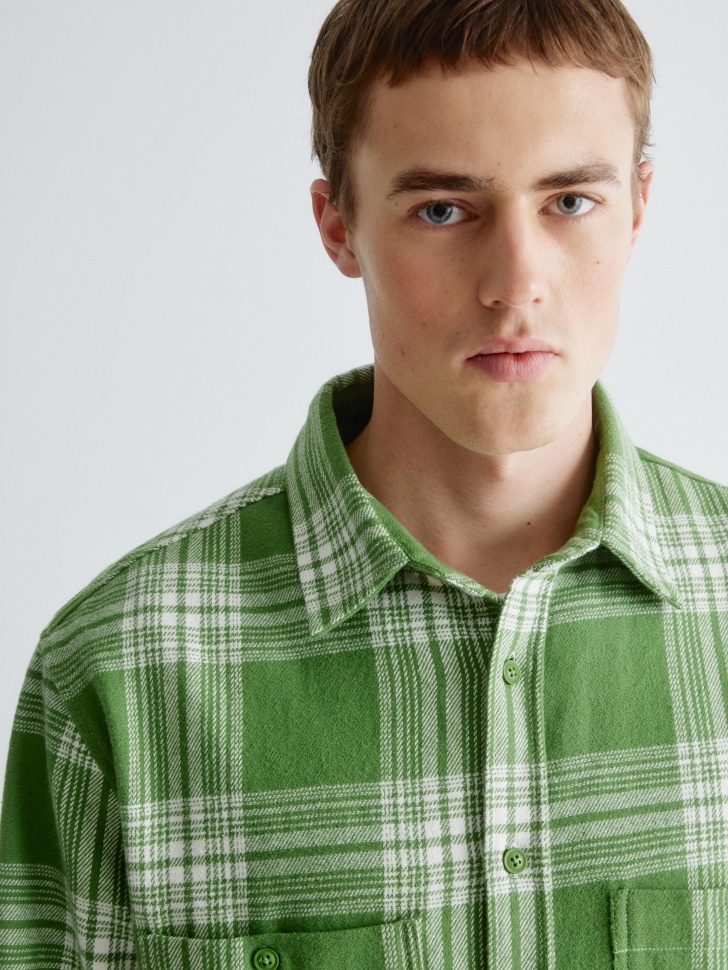 фланелевая рубашка в клетку 4610517085412 в интернет магазине