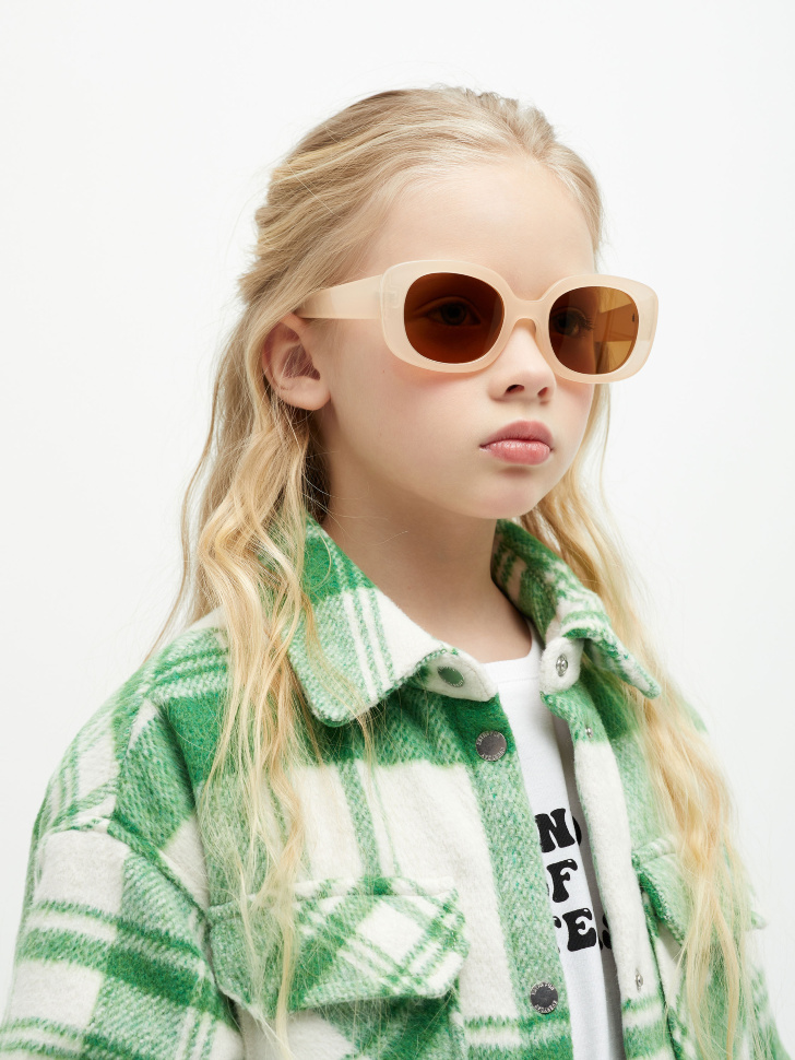 Детские солнцезащитные очки в квадратной оправе sela 4680129451264 - фото 1