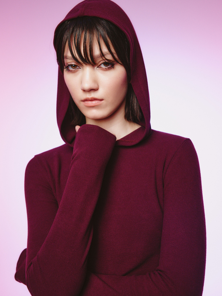 Лонгслив с капюшоном SELA Young, арт. 37045