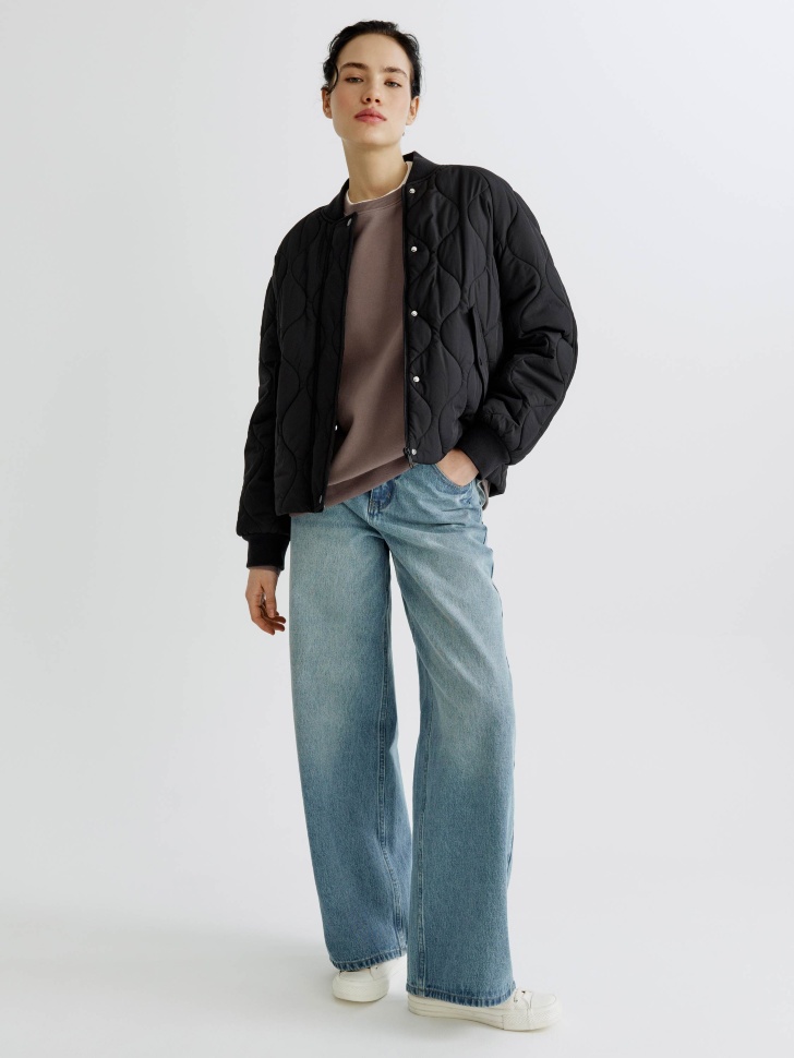 стеганая куртка с водоотталкивающей пропиткой от бренда sela вид слева