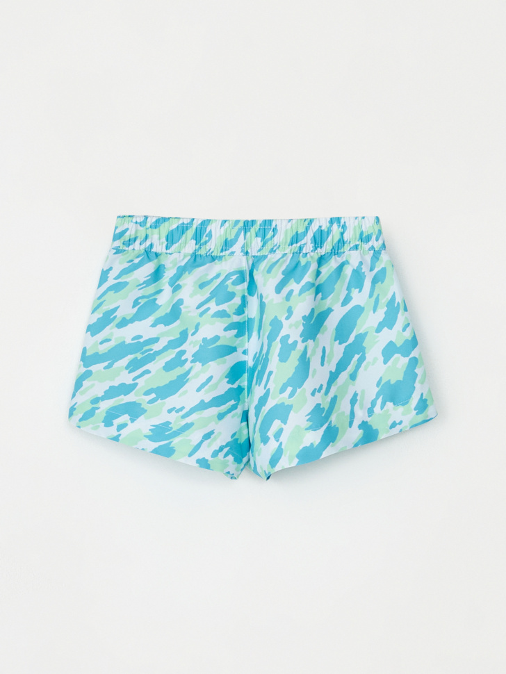 Короткие пляжные шорты с принтом для девочек (принт, 122-128) sela 4680168311536 - фото 2