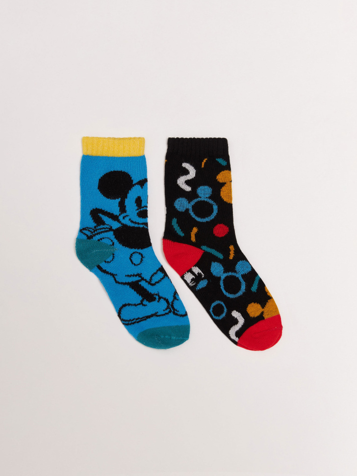 Набор из 2 пар носков с принтом Disney Mickey Mouse для мальчиков (принт, 14-16)