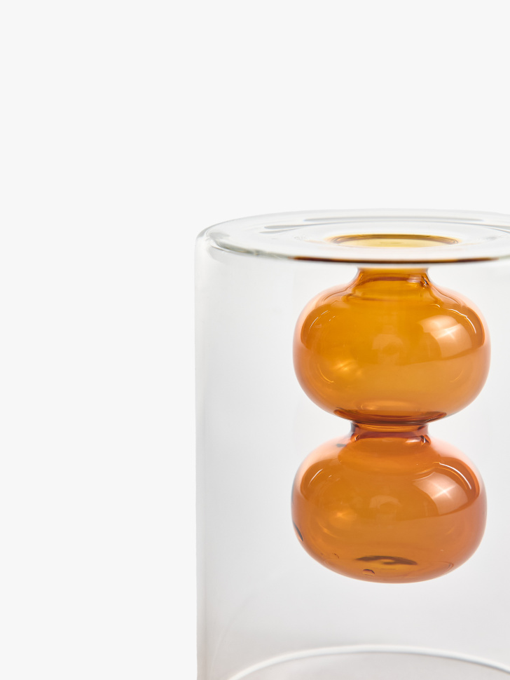 ваза из стекла от бренда sela вид слева