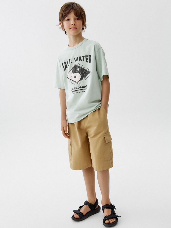 набор из 2 футболок для мальчиков от бренда sela вид слева