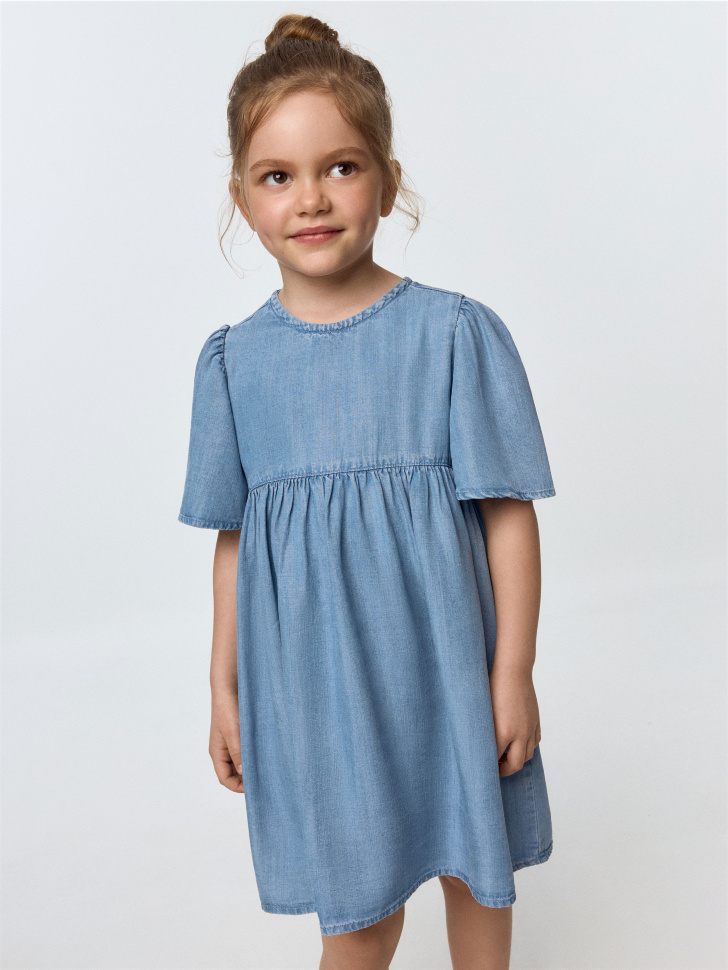 Джинсовое платье для девочек - фото 1