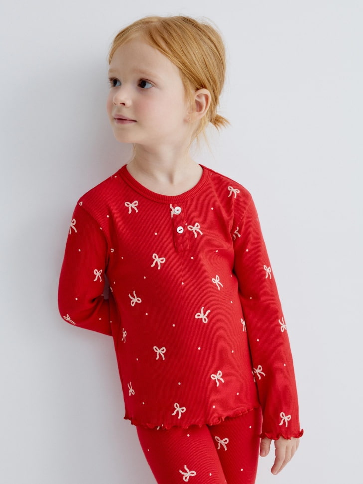 пижама с принтом для девочек 4680798781044 по акции