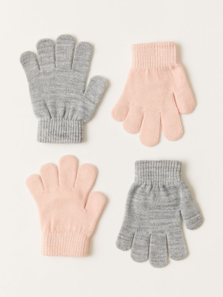 Набор перчаток для девочек (принт, 3 - 4 ГОДА)