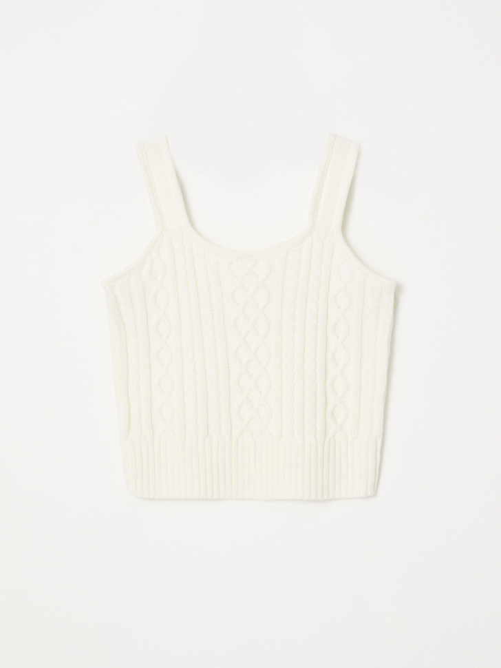 

Вязаный топ для девочек