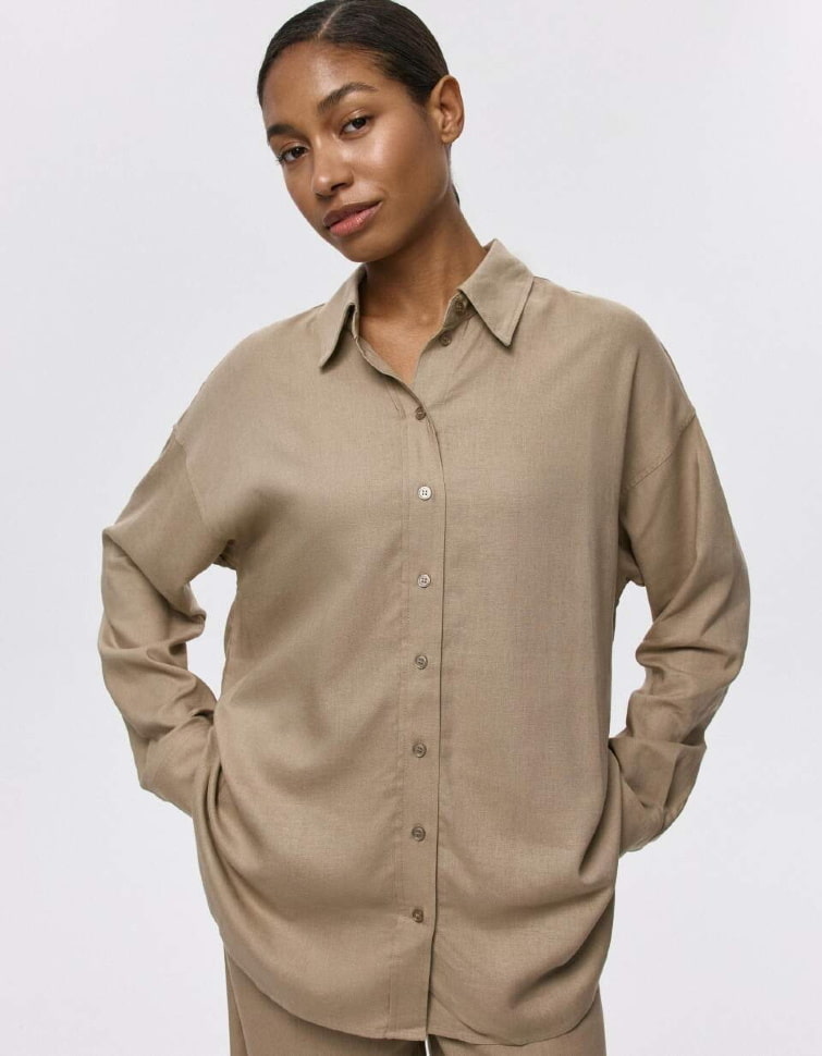 

Рубашка из вискозы и льна, 5805010501