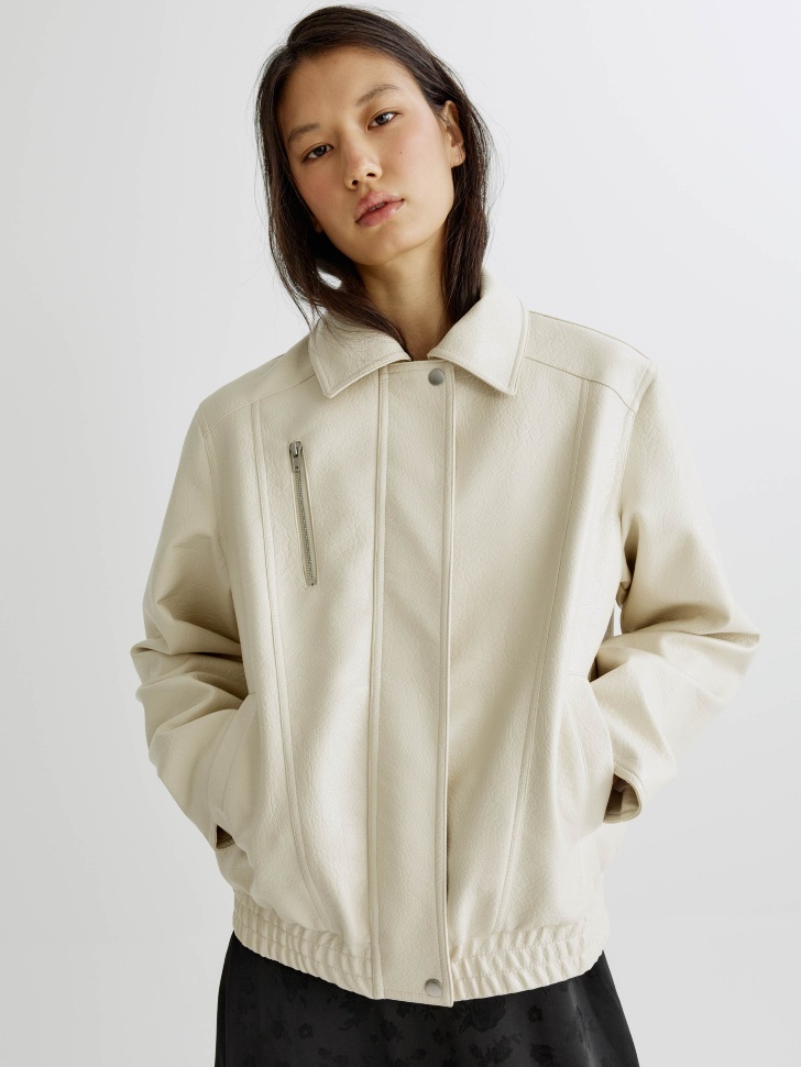 Куртка SELA оверсайз из экокожи, арт. 38244