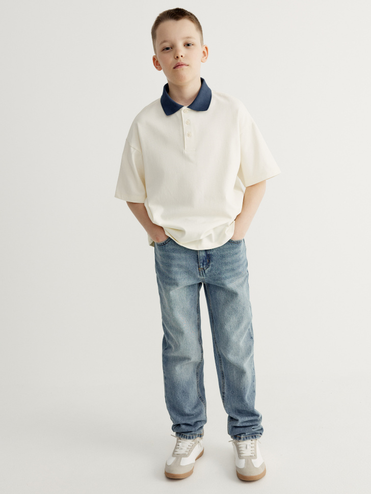 Джинсы прямого кроя для мальчиков 2199₽