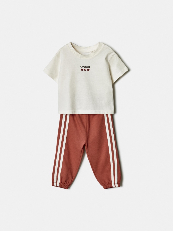 Пижама с принтом для малышей, разноцветный, арт. 41405