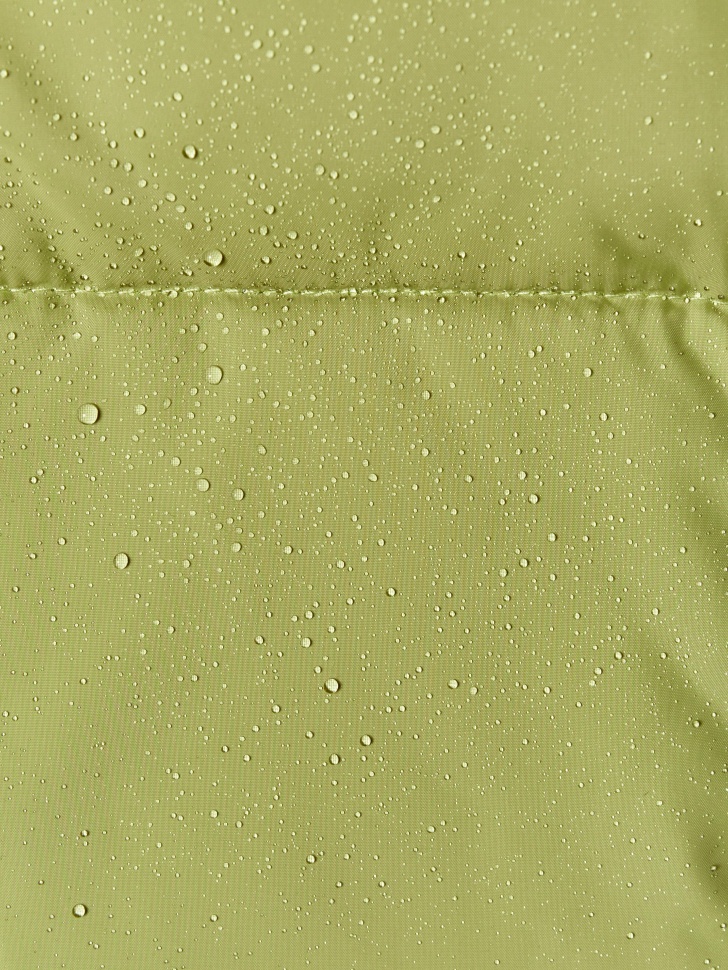 жилет с капюшоном для мальчиков из пуха спереди