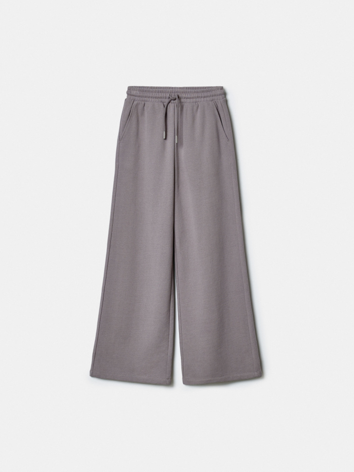 Трикотажные брюки SELA для девочек, серый, арт. 43783