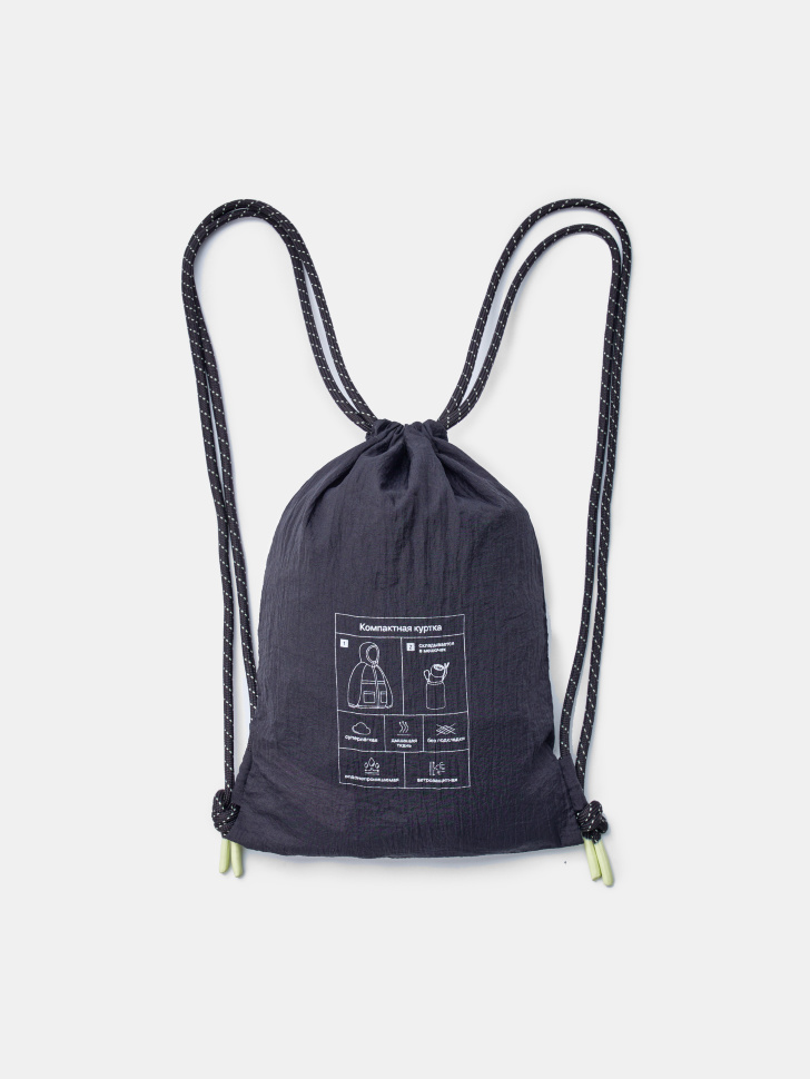 ветровка из нейлона с сумкой-мешком для мальчиков от бренда sela вид слева