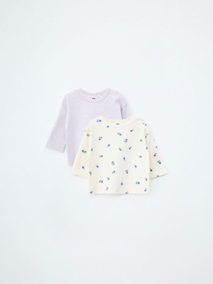 

Лонгслив из хлопка для малышей (2 шт.), 4801000209