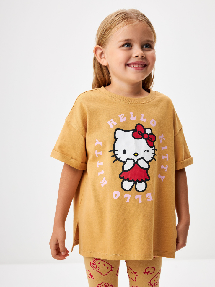 

Футболка с принтом Hello Kitty для девочек
