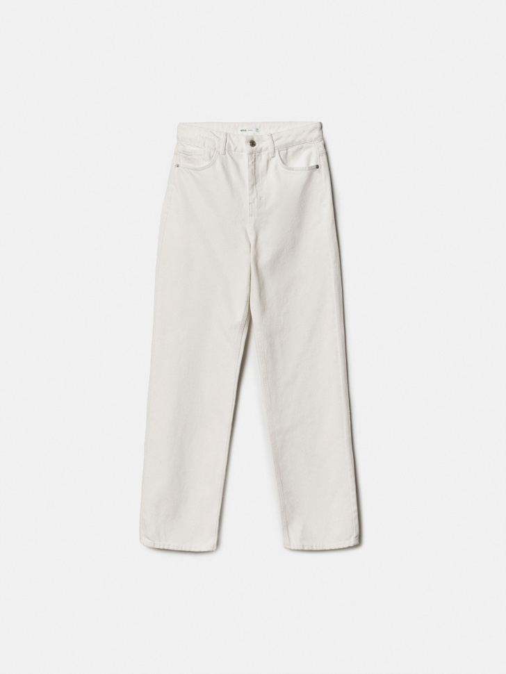 Прямые джинсы Sela, белый, арт. 49407