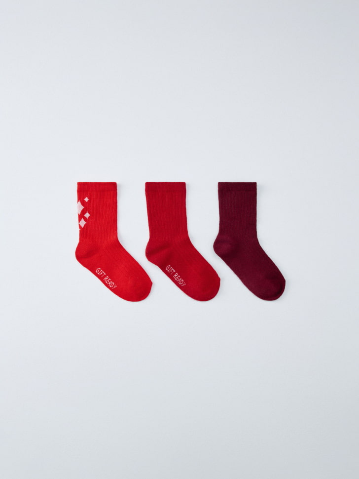 

Набор из 3 пар новогодних детских носков, 5811172443