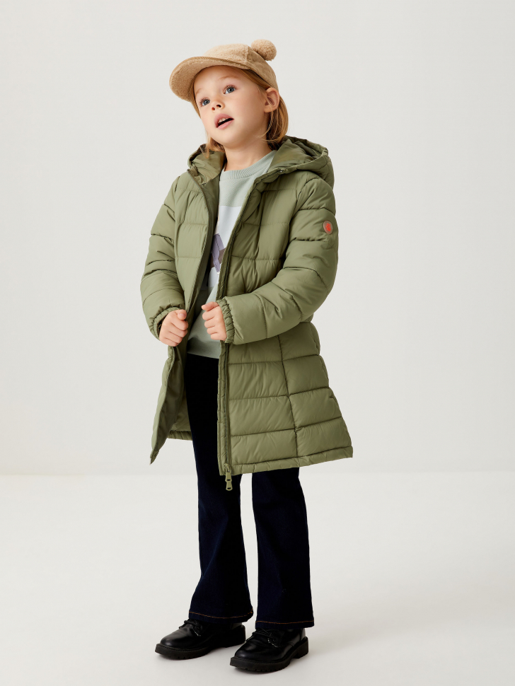 Стеганое пальто  для девочек (зеленый, 98/ 3-4 YEARS) от Sela