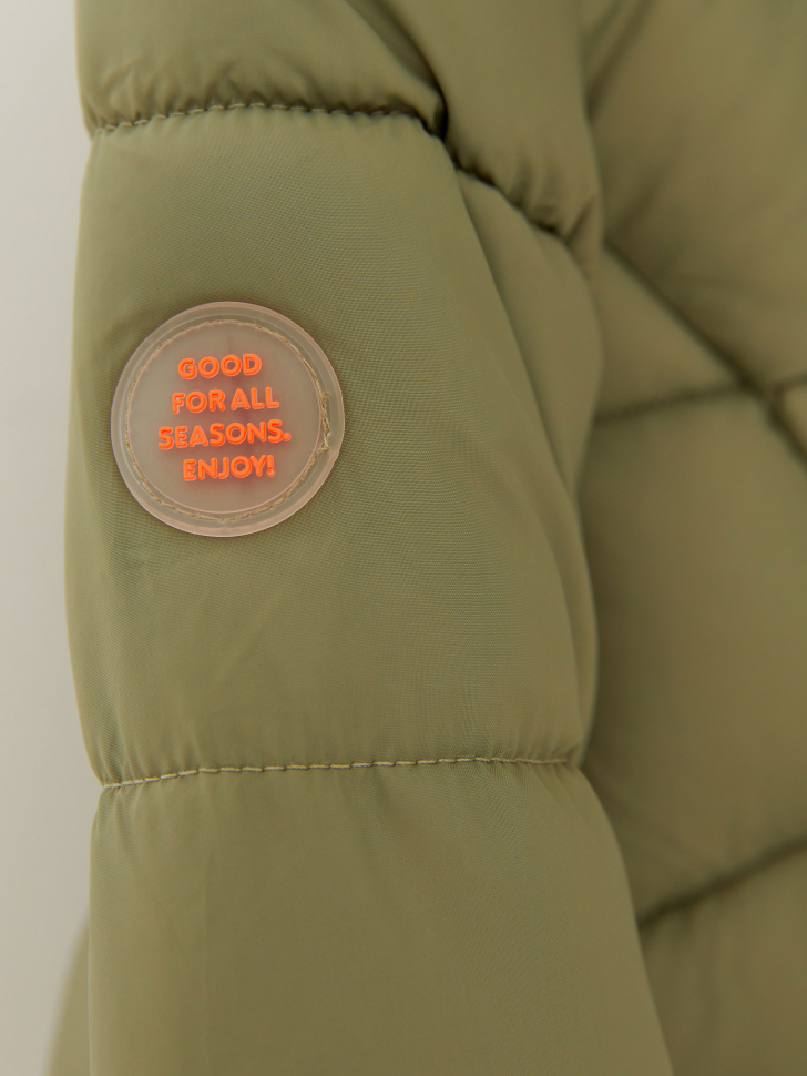 Стеганое пальто  для девочек (зеленый, 116/ 6-7 YEARS) от Sela