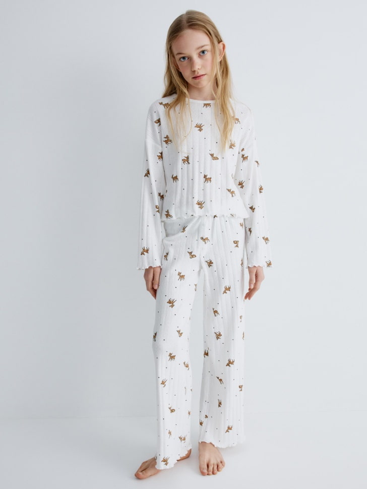 

Пижама с принтом для девочек, 5811150333