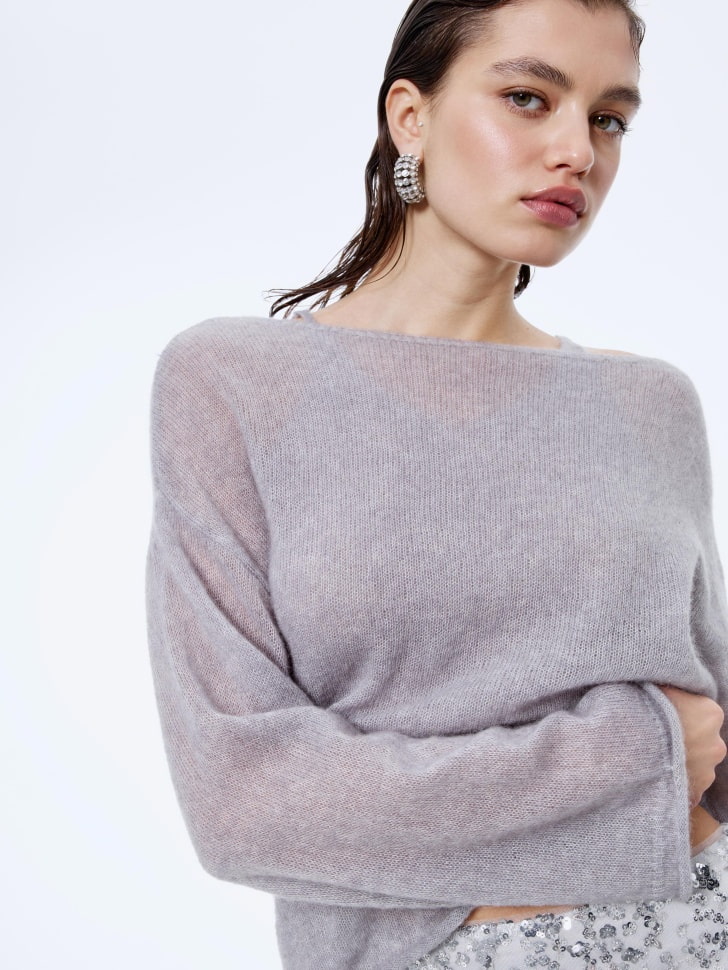 вязаный джемпер из смесовой шерсти 4610517190109 в интернет магазине